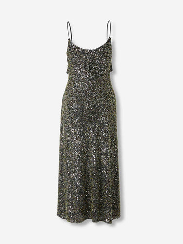 Rabanne Mujer Barcelona Vestido Midi Sequin color Plateado sku 721-000617 01 - Foto 2