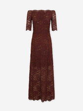 Rabanne Mujer Barcelona Vestido Midi Encaje color Marrón sku 721-000619 01 - Foto 1