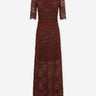 Rabanne Mujer Barcelona Vestido Midi Encaje color Marrón sku 721-000619 01 - Foto 1