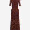 Rabanne Mujer Barcelona Vestido Midi Encaje color Marrón sku 721-000619 01 - Foto 1