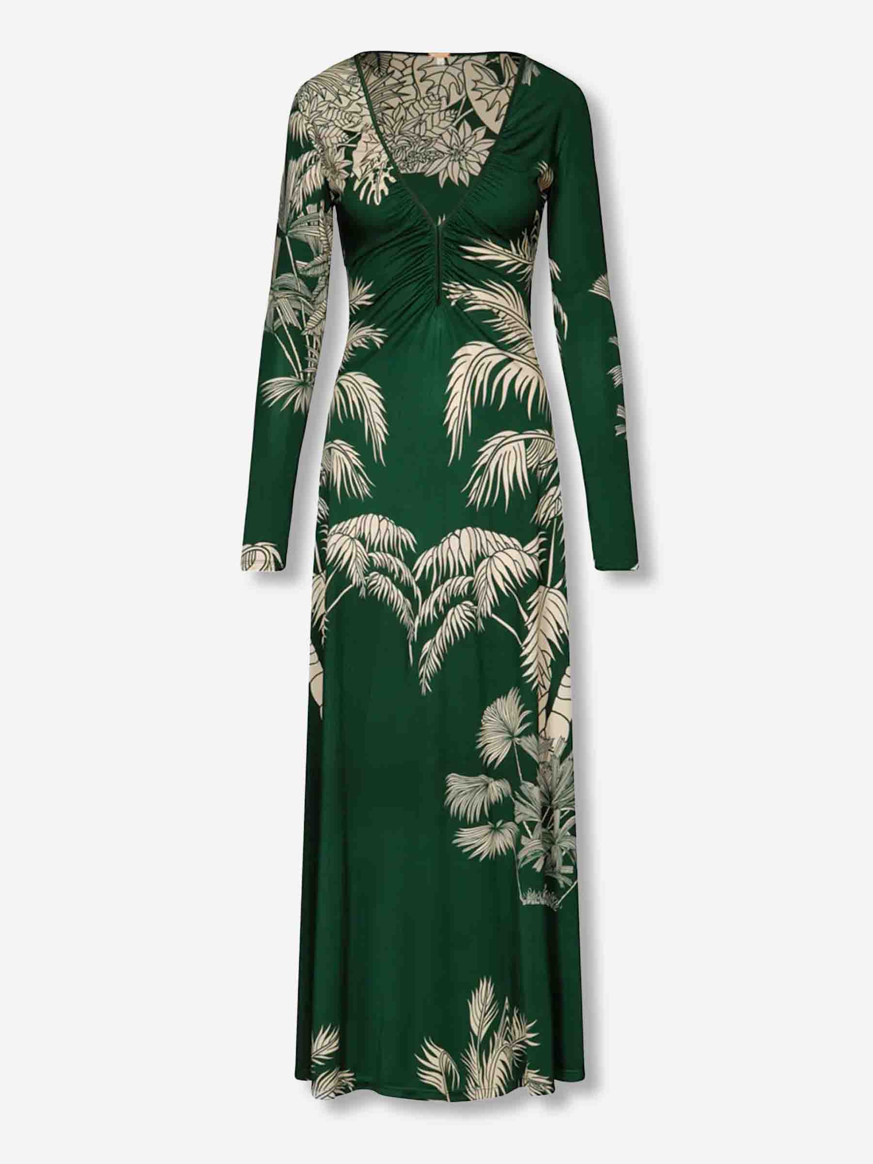 Johanna Ortiz Mujer Barcelona Vestido Midi Alma color Verde sku 721-000623 01 - Foto 1