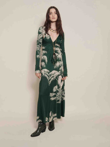 Johanna Ortiz Mujer Barcelona Vestido Midi Alma color Verde sku 721-000623 01 - Foto 2