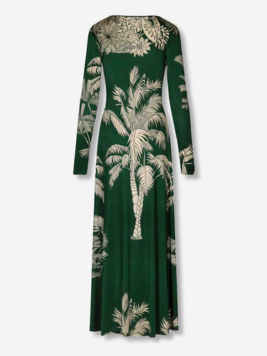 Johanna Ortiz Mujer Barcelona Vestido Midi Alma color Verde sku 721-000623 01 - Foto 3