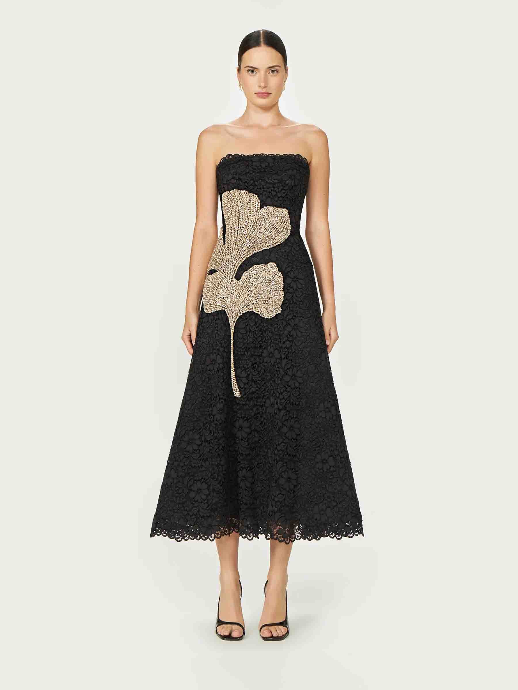 Costarellos Mujer Barcelona Vestido Midi Hallis color Negro sku 721-000624 01 - Foto 2