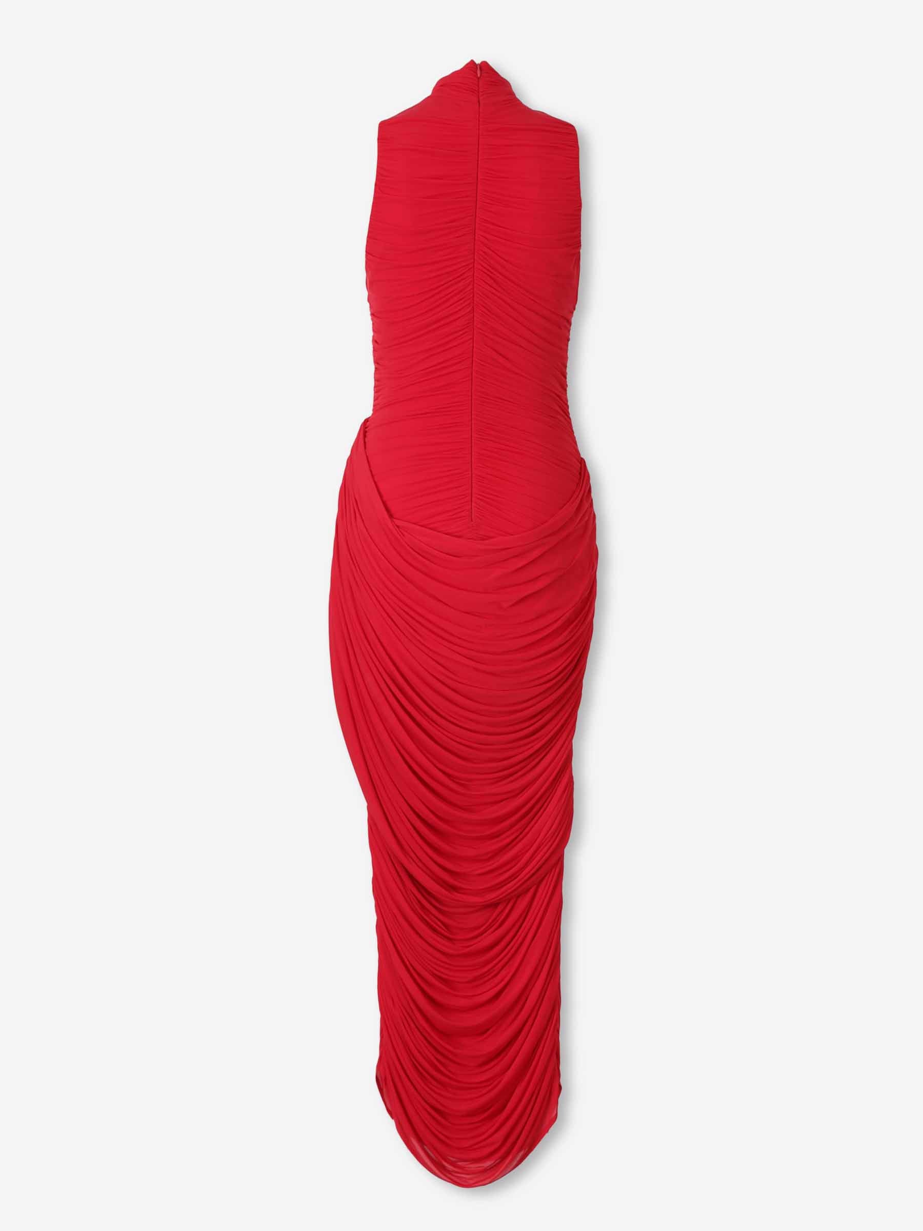 Magda Butrym Mujer Barcelona Vestido Midi Drapeado color Rojo sku 721-000636 01 - Foto 2