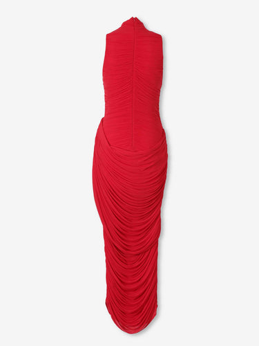 Magda Butrym Mujer Barcelona Vestido Midi Drapeado color Rojo sku 721-000636 01 - Foto 2