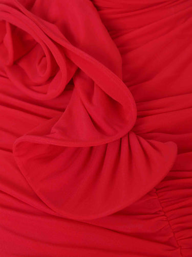 Magda Butrym Mujer Barcelona Vestido Midi Drapeado color Rojo sku 721-000636 01 - Foto 4