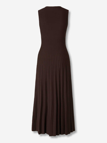 Staud Mujer Barcelona Vestido Midi Elyse color Marrón Oscuro sku 721-000638 01 - Foto 2
