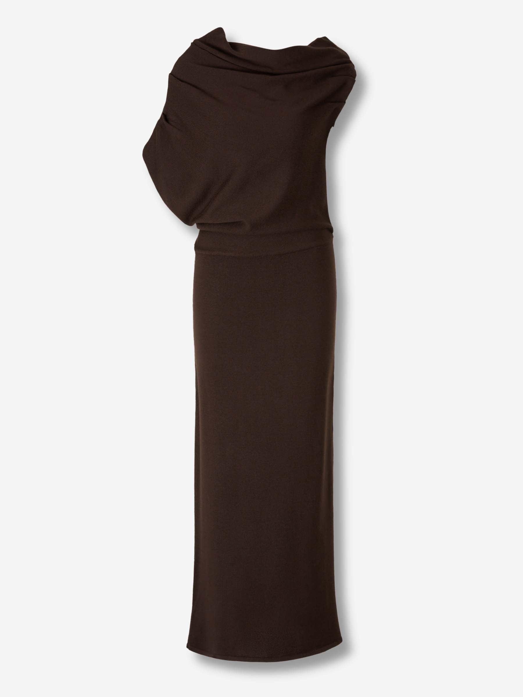 Staud Mujer Barcelona Vestido Punto Mabel color Marrón sku 721-000642 01 - Foto 1