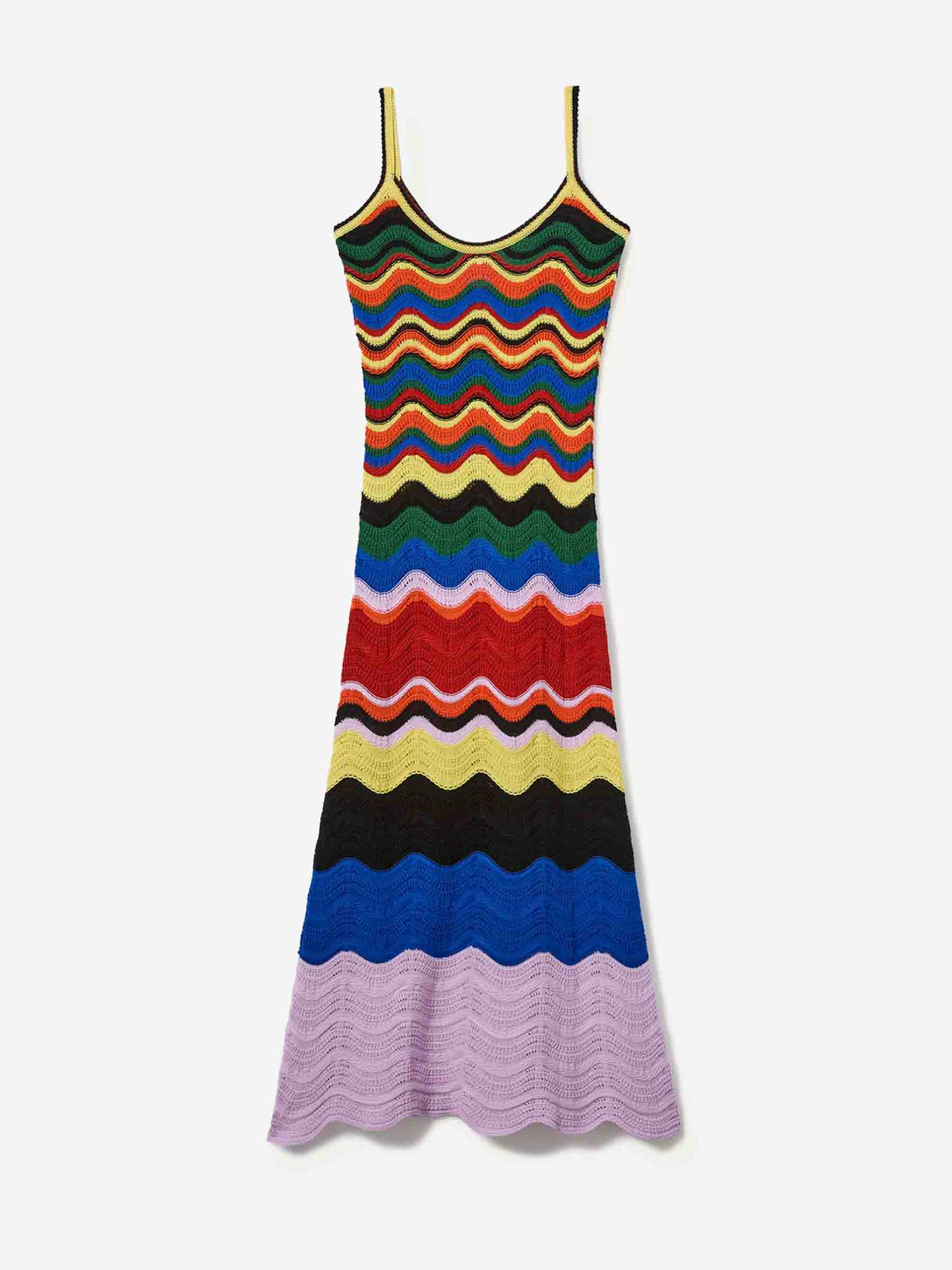 LaDoubleJ Mujer Barcelona Vestido Punto Chevron Sundress color Multicolor sku 721-000645 01 - Foto 1