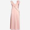 Erdem Mujer Barcelona Vestido Midi Satén color Rosa Envejecido sku 721-000651 01 - Foto 1