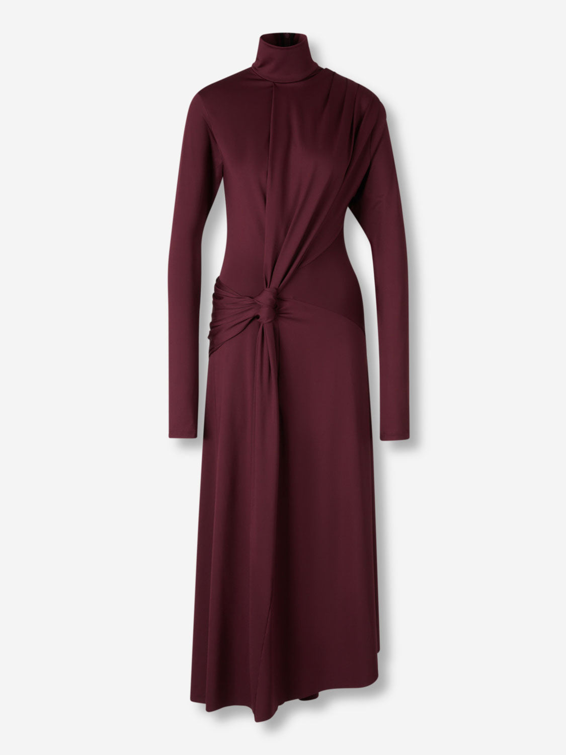 Victoria Beckham Mujer Barcelona Vestido Drapeado Midi color Burdeos sku 721-000659 01 - Foto 1