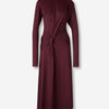 Victoria Beckham Mujer Barcelona Vestido Drapeado Midi color Burdeos sku 721-000659 01 - Foto 1