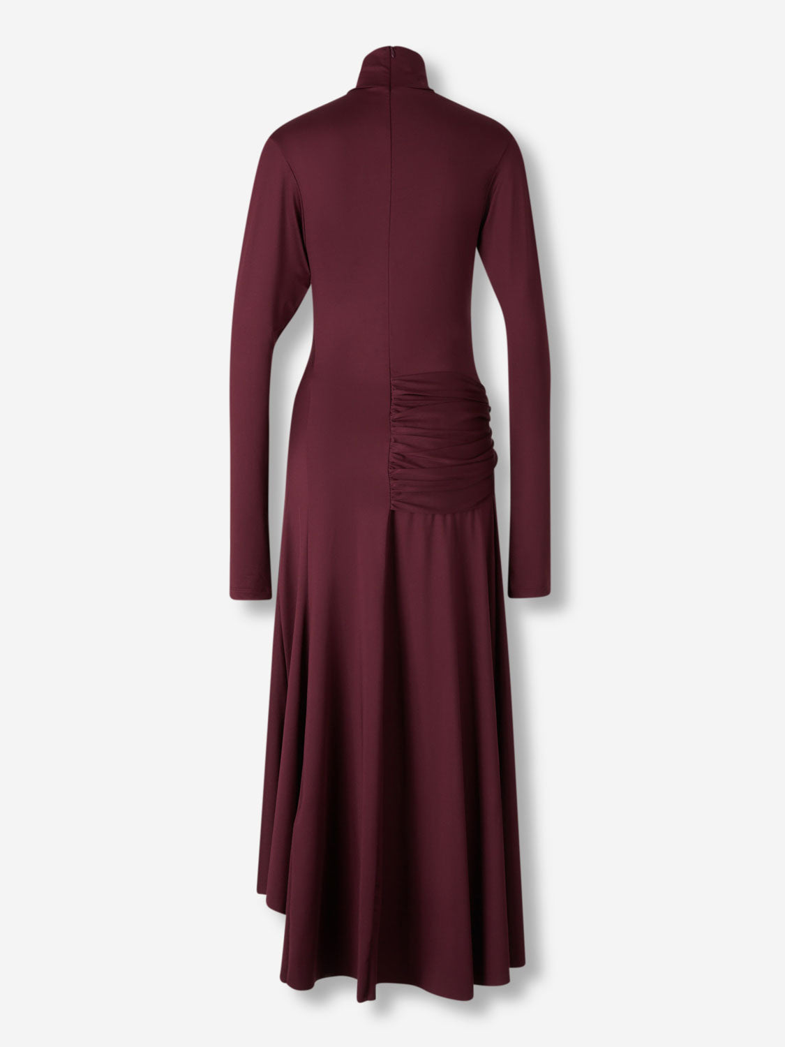 Victoria Beckham Mujer Barcelona Vestido Drapeado Midi color Burdeos sku 721-000659 01 - Foto 2