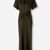 Victoria Beckham Mujer Barcelona Vestido Drapeado Midi color Verde Militar sku 721-000660 01 - Foto 1