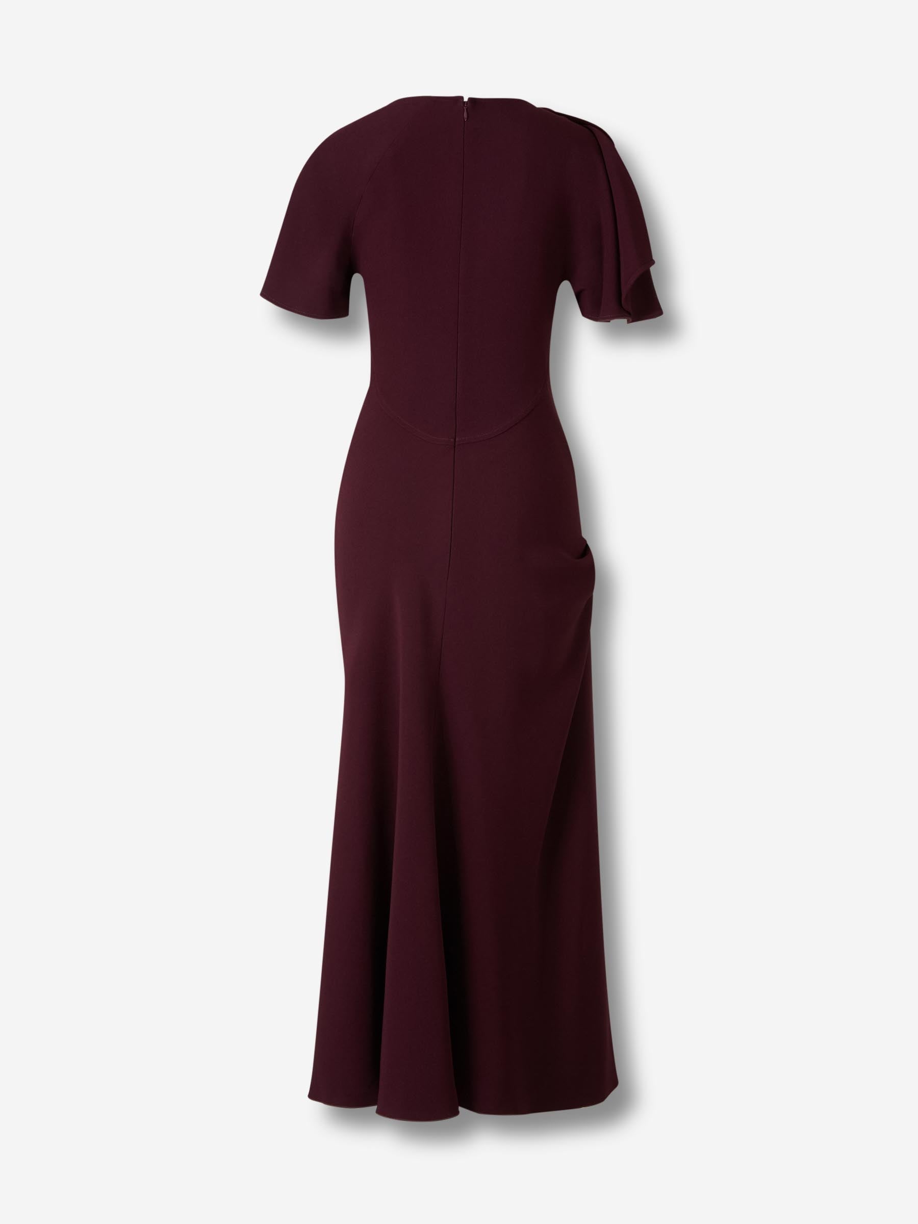 Victoria Beckham Mujer Barcelona Vestido Midi Asimétrico color Púrpura sku 721-000661 01 - Foto 2