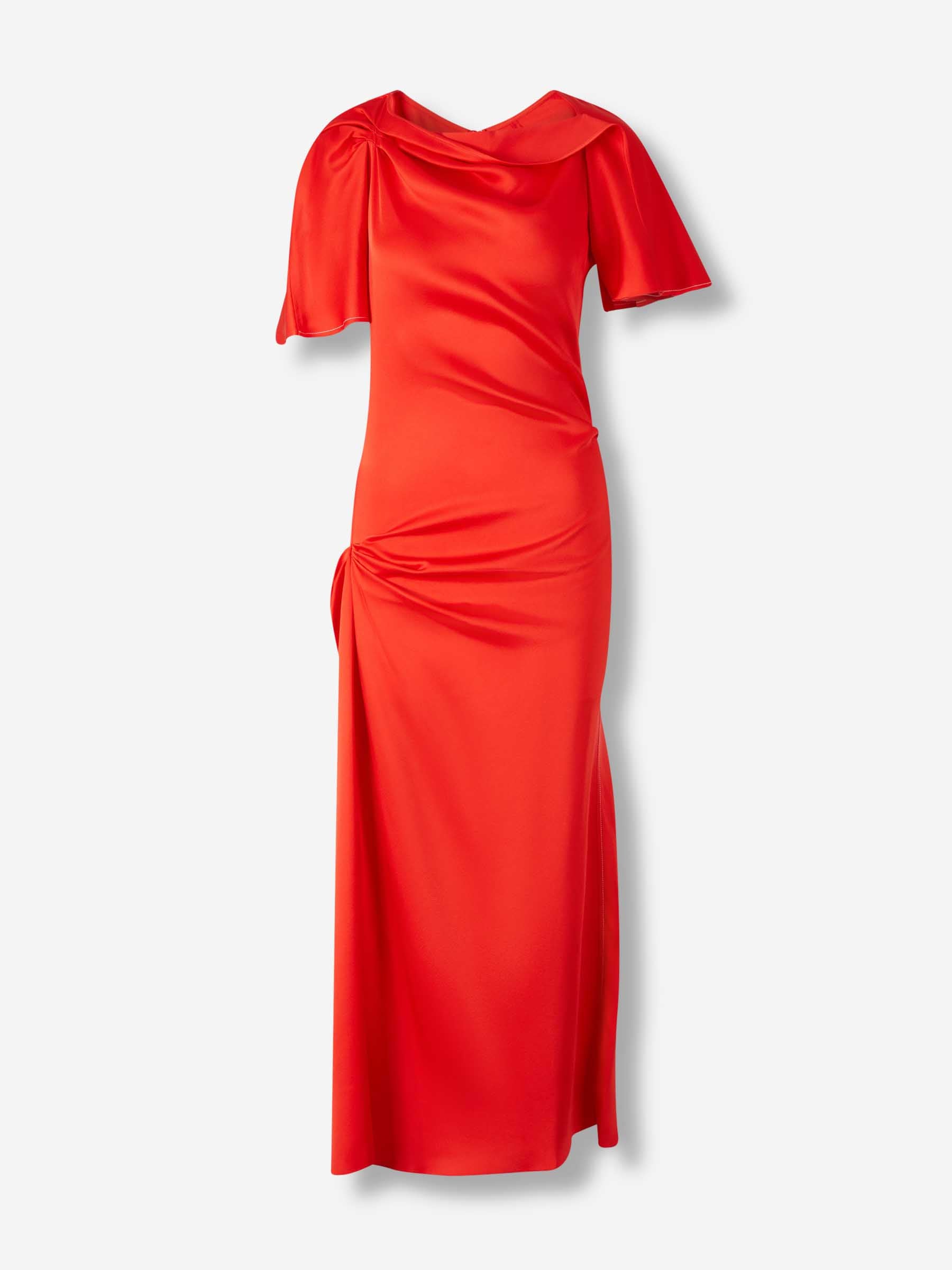 Victoria Beckham Mujer Barcelona Vestido Satén Midi color Rojo sku 721-000662 01 - Foto 1