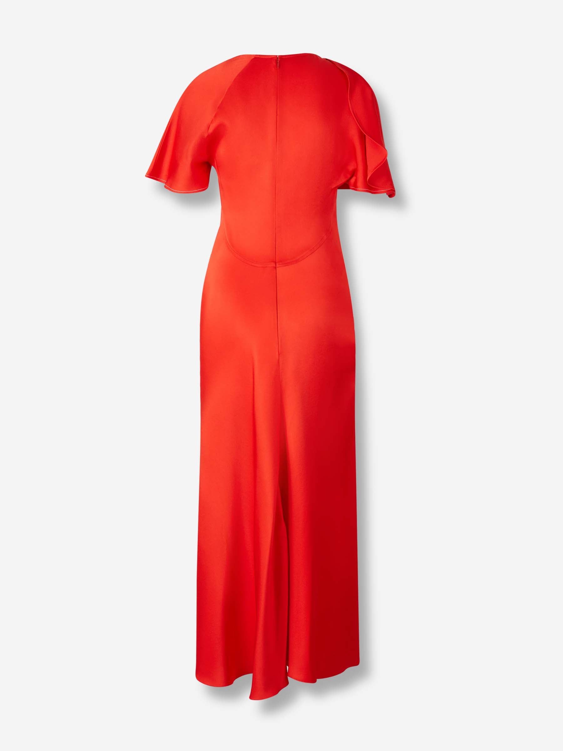 Victoria Beckham Mujer Barcelona Vestido Satén Midi color Rojo sku 721-000662 01 - Foto 2