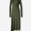 Victoria Beckham Mujer Barcelona Vestido Asimétrico Drapeado color Verde Militar sku 721-000664 01 - Foto 1