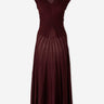 Alaïa Mujer Barcelona Vestido Midi Fruncido color Burdeos sku 721-000669 01 - Foto 1