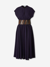 Alaïa Mujer Barcelona Vestido Midi Cinturón color Violeta sku 721-000670 01 - Foto 1