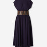 Alaïa Mujer Barcelona Vestido Midi Cinturón color Violeta sku 721-000670 01 - Foto 1