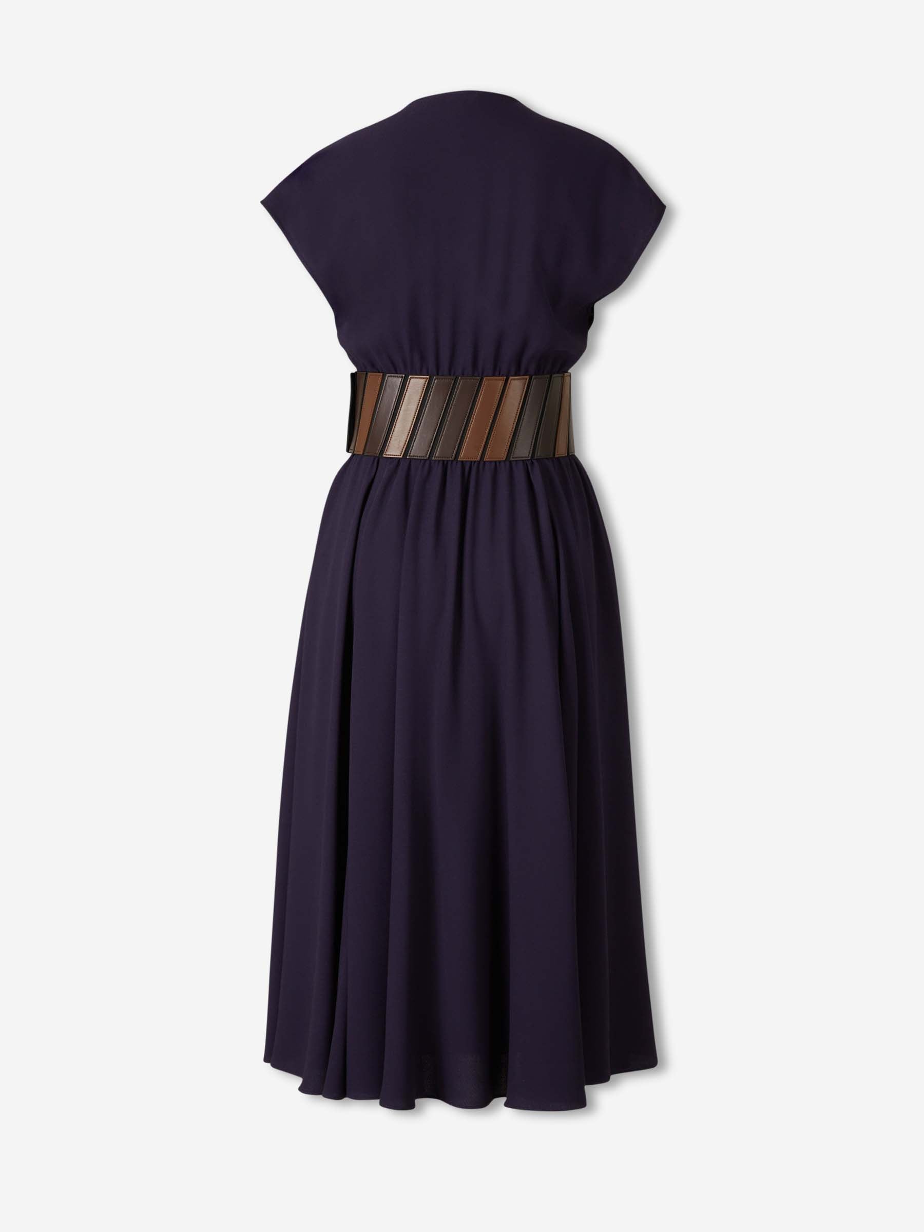 Alaïa Mujer Barcelona Vestido Midi Cinturón color Violeta sku 721-000670 01 - Foto 2