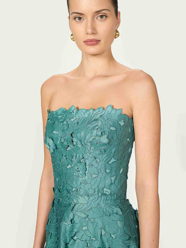 Costarellos Mujer Barcelona Vestido Midi Vella color Verde Turquesa sku 721-000671 01 - Foto 4