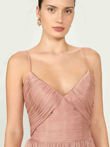 Costarellos Mujer Barcelona Vestido Maxi Fayla color Salmón sku 721-000672 01 - Foto 4