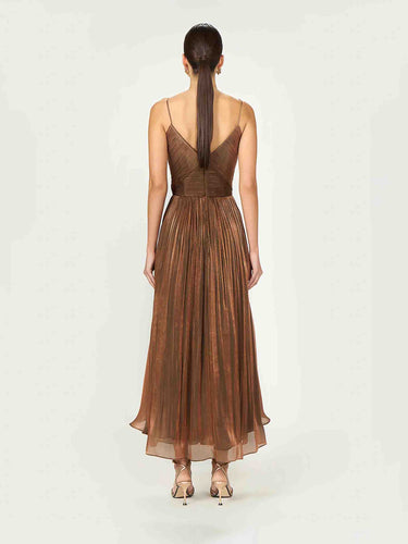 Costarellos Mujer Barcelona Vestido Maxi Fayla color Bronce sku 721-000672 02 - Foto 3