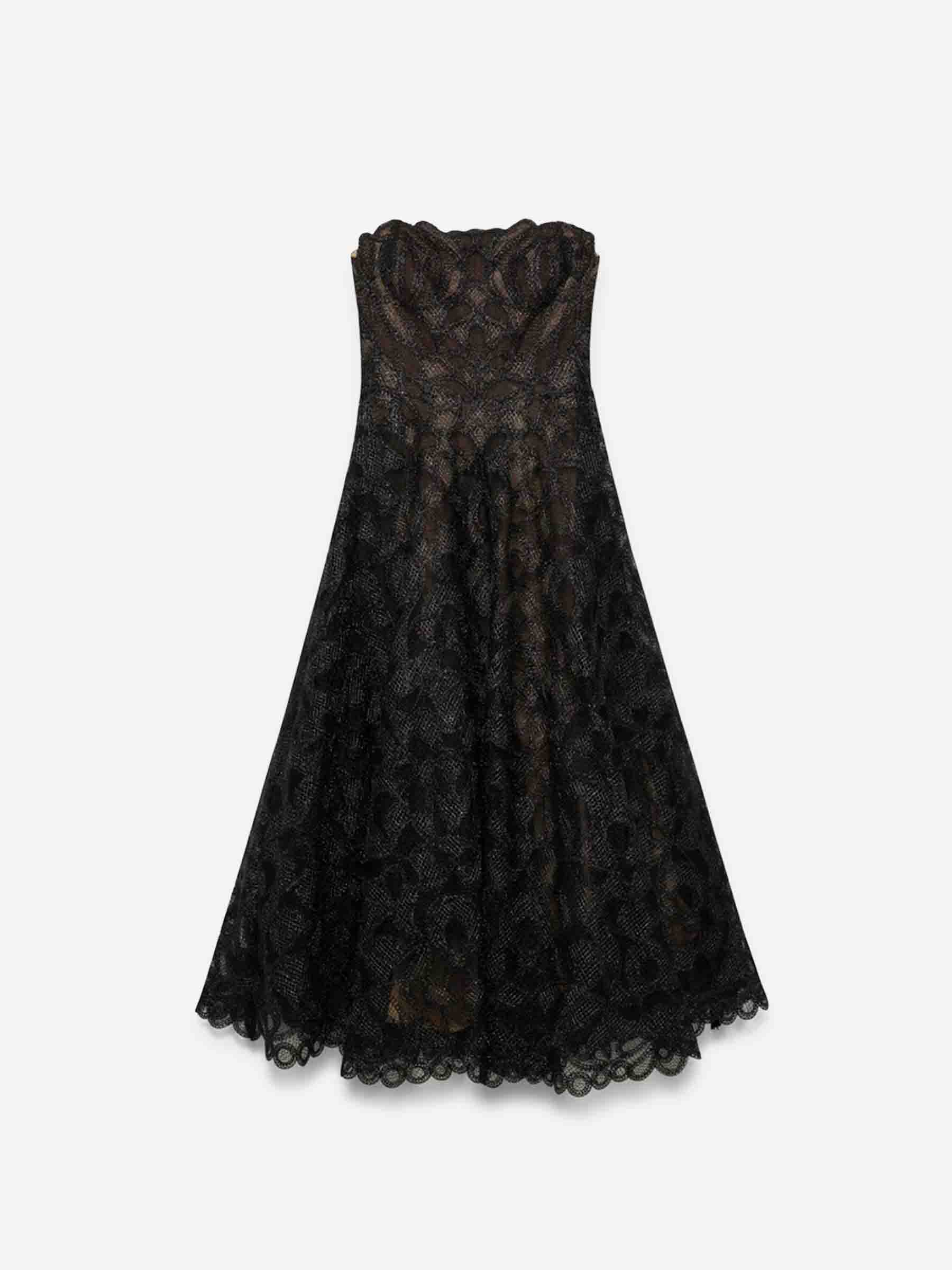 Simkhai Mujer Barcelona Vestido Midi Elvina color Negro sku 721-000674 01 - Foto 1