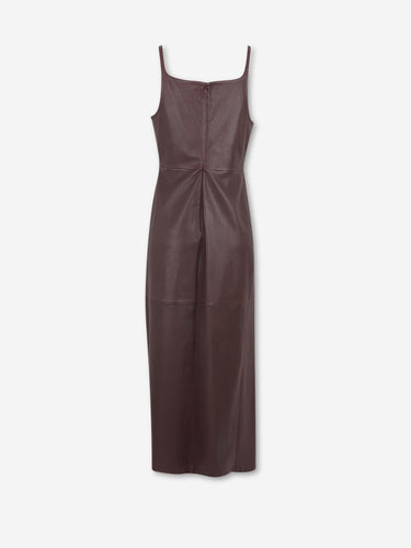 Rabanne Mujer Barcelona Vestido Midi Drapeado color Burdeos sku 721-000677 01 - Foto 2