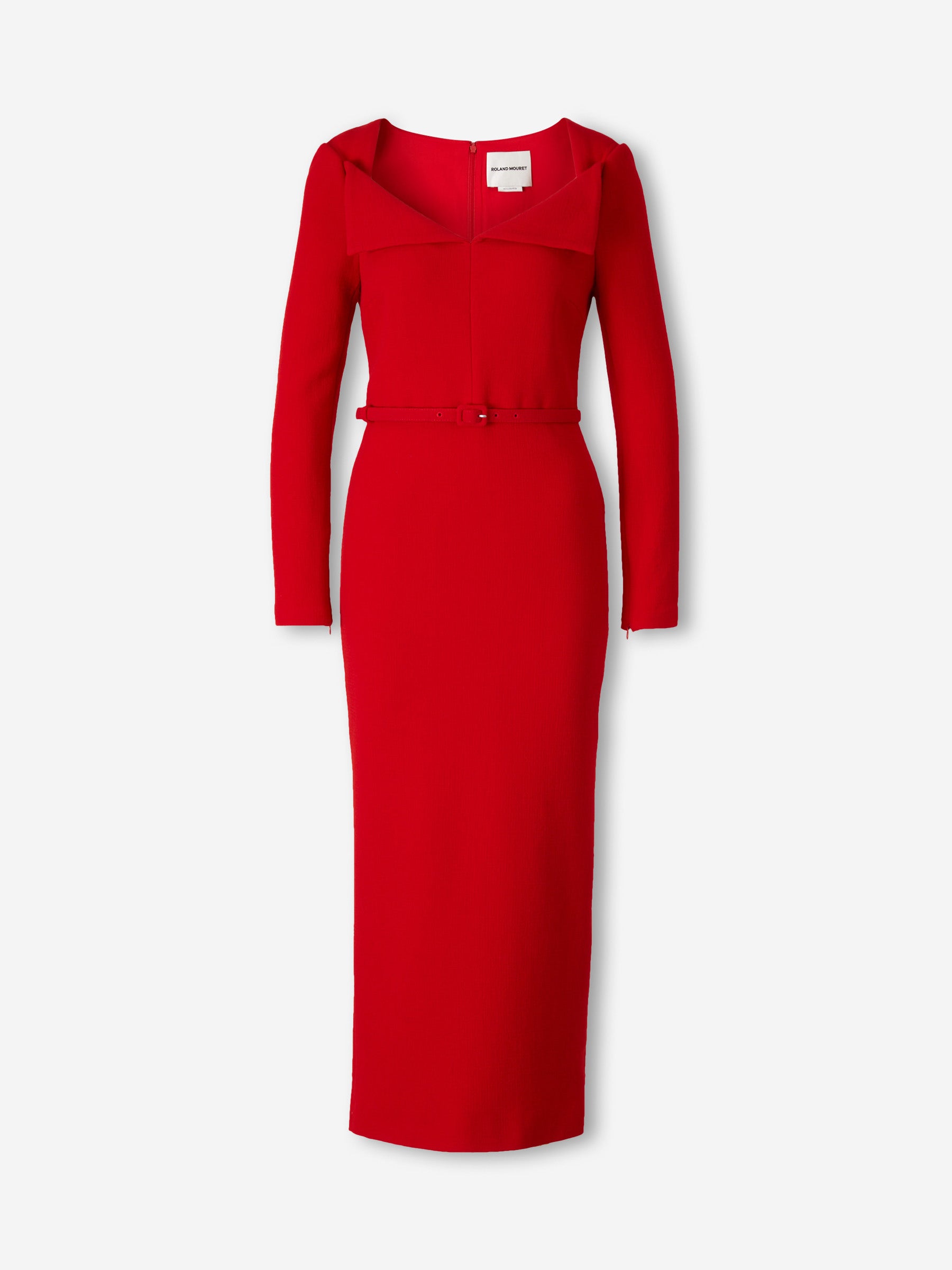 Roland Mouret Mujer Barcelona Vestido Midi Lana color Rojo sku 721-000680 01 - Foto 1