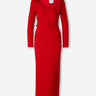 Roland Mouret Mujer Barcelona Vestido Midi Lana color Rojo sku 721-000680 01 - Foto 1