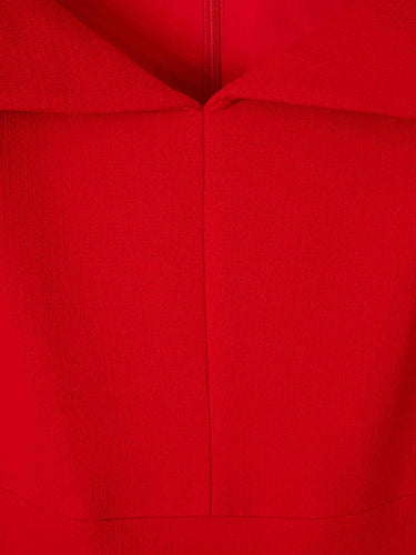 Roland Mouret Mujer Barcelona Vestido Midi Lana color Rojo sku 721-000680 01 - Foto 4