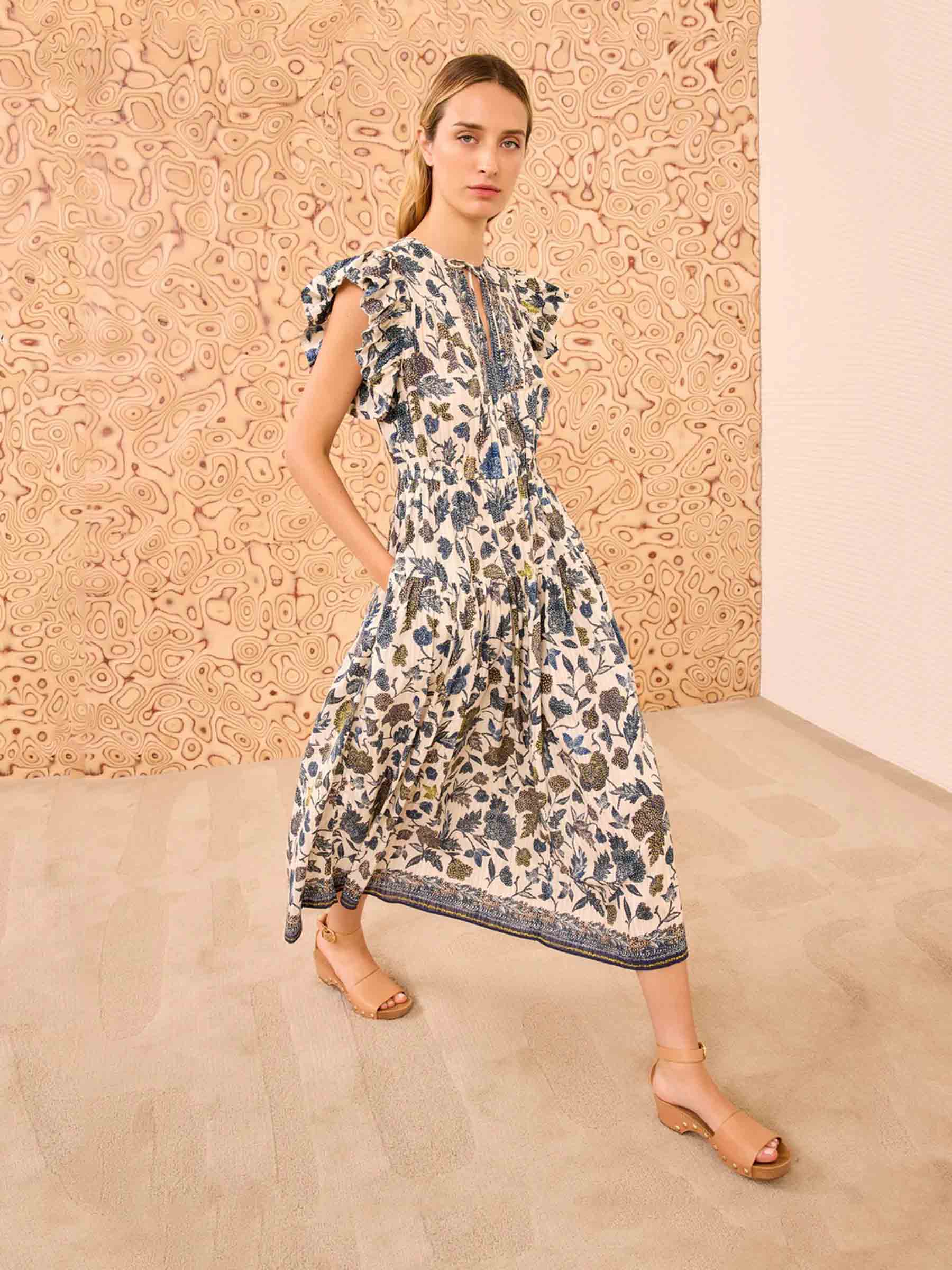 Ulla Johnson Mujer Barcelona Vestido Midi Kairi color Multicolor sku 721-000683 01 - Foto 2