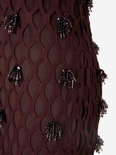 Simkhai Mujer Barcelona Vestido Midi color Burdeos sku 721-000685 01 - Foto 4