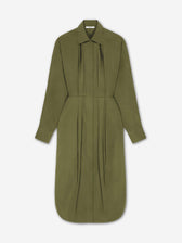 Givenchy Mujer Barcelona Vestido Midi Camisero color Verde Militar sku 721-000690 01 - Foto 1