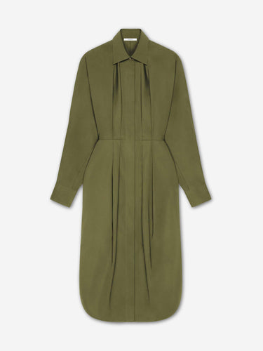 Givenchy Mujer Barcelona Vestido Midi Camisero color Verde Militar sku 721-000690 01 - Foto 1
