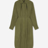 Givenchy Mujer Barcelona Vestido Midi Camisero color Verde Militar sku 721-000690 01 - Foto 1