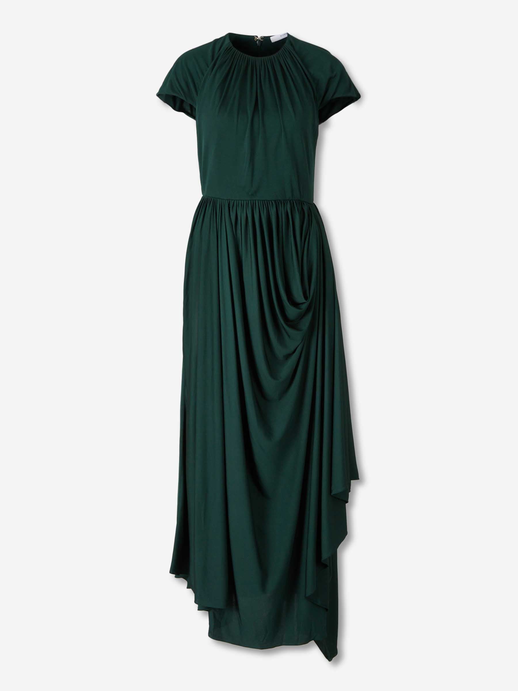 Givenchy Mujer Barcelona Vestido Maxi Drapeado color Verde Jungla sku 721-000692 01 - Foto 1