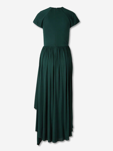 Givenchy Mujer Barcelona Vestido Maxi Drapeado color Verde Jungla sku 721-000692 01 - Foto 2
