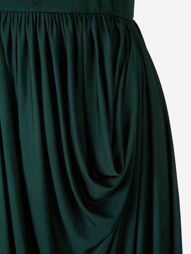 Givenchy Mujer Barcelona Vestido Maxi Drapeado color Verde Jungla sku 721-000692 01 - Foto 4