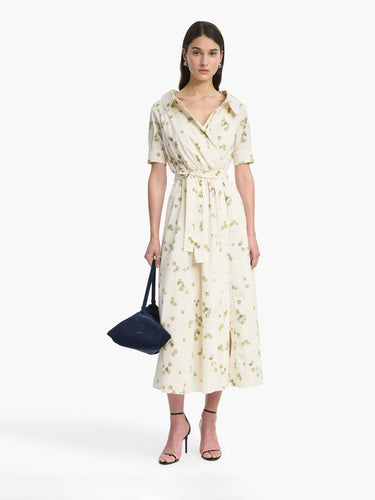 Altuzarra Mujer Barcelona Vestido Midi Lydia color Crema sku 721-000702 01 - Foto 2