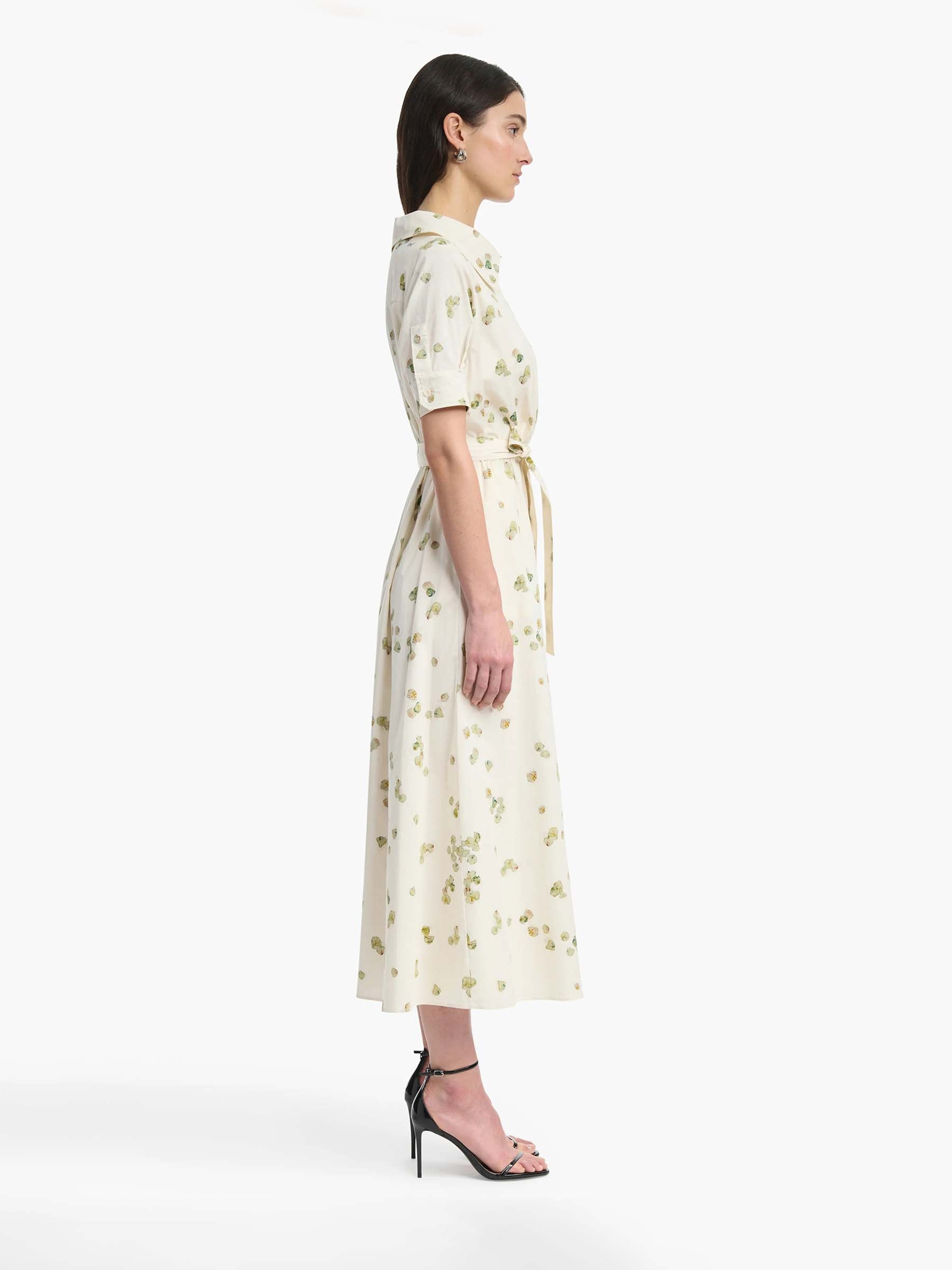 lydia midi dress Lydia Bubble Sleeve Square Neck Midi Dress