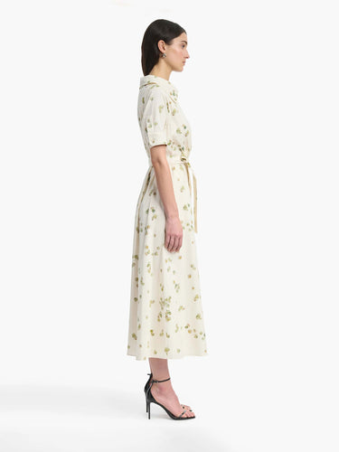 Altuzarra Mujer Barcelona Vestido Midi Lydia color Crema sku 721-000702 01 - Foto 3