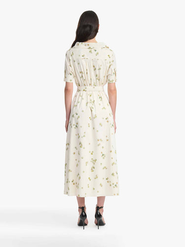 Altuzarra Mujer Barcelona Vestido Midi Lydia color Crema sku 721-000702 01 - Foto 4