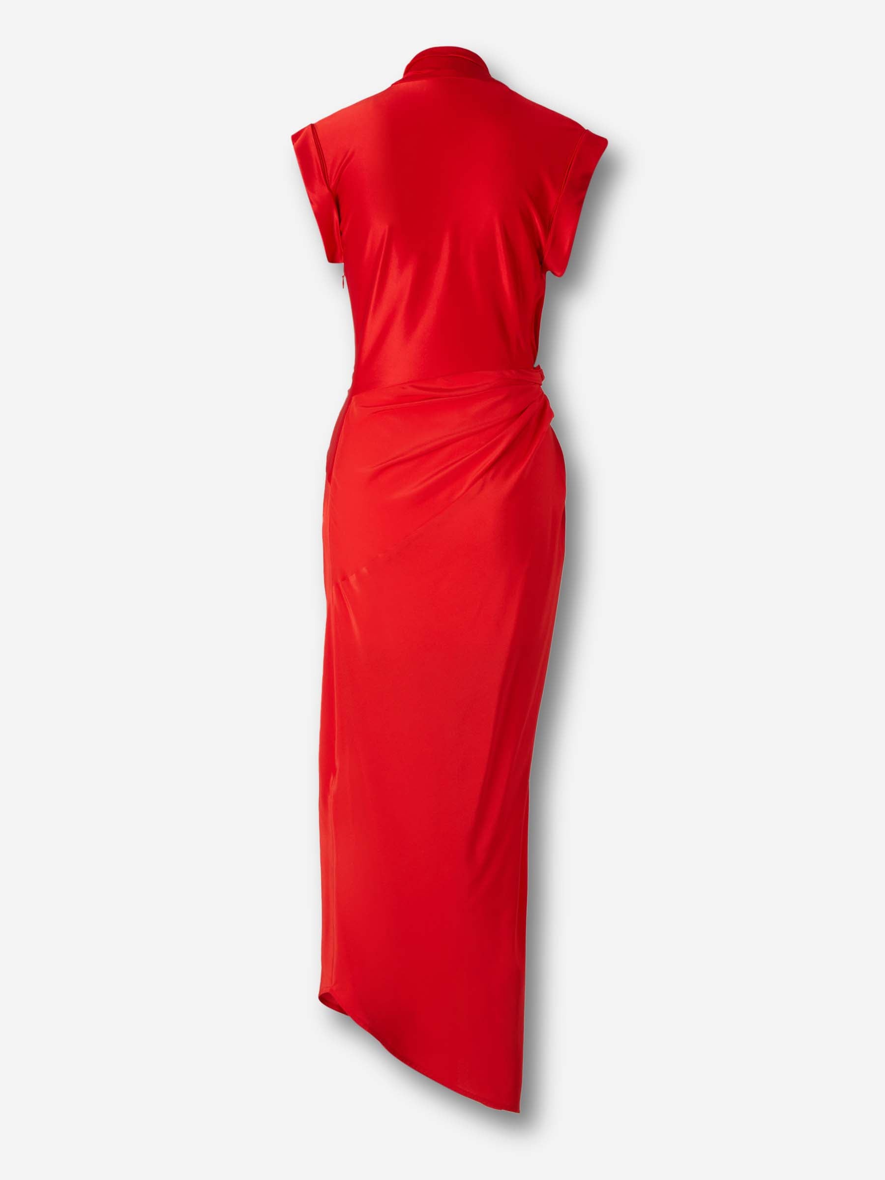 Victoria Beckham Mujer Barcelona Vestido Maxi Asimétrico color Rojo sku 721-000706 01 - Foto 2