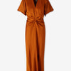 Victoria Beckham Mujer Barcelona Vestido Midi Plisado color Naranja Oscuro sku 721-000707 01 - Foto 1