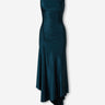 Victoria Beckham Mujer Barcelona Vestido Midi Drapeado color Verde Jungla sku 721-000708 01 - Foto 1